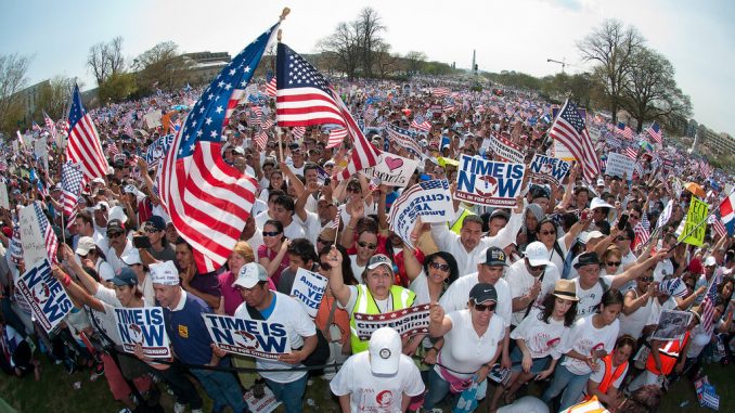 Marchas de inmigrantes por la reforma migratoria en EE.UU.