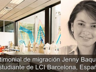 Jenny Baquero, diseñadora, estudiante de LCI Barcelona, España
