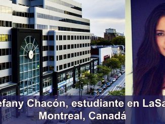 Stefany Chacón, estudiante en LaSalle Montreal, Canadá